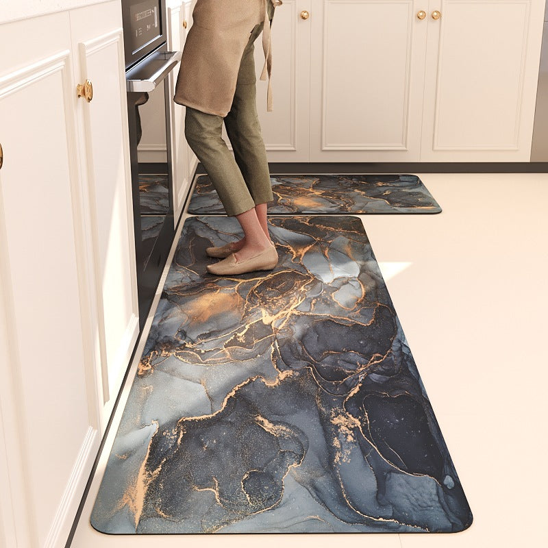 Luxurious Marble Design Kitchen Comfort Mat