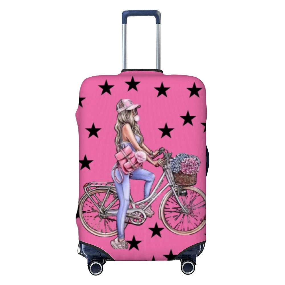Ladies nan elastic suitcase cover with motif print, water-repellent and tear-resistant, with handle and telescopic opening Stornfield