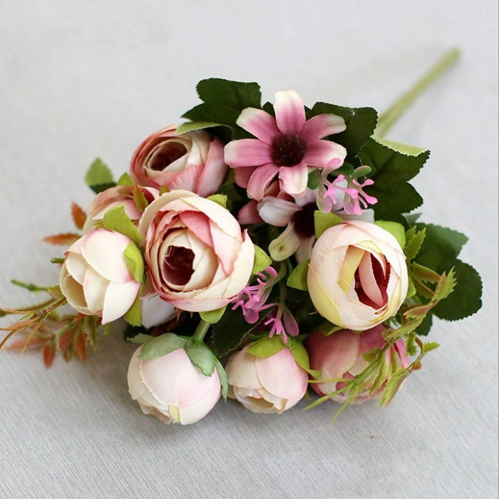 Realistic Faux Peony Bouquet