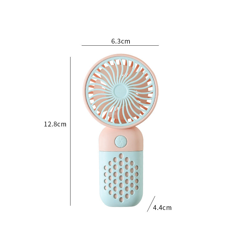 Women's Portable Mini Hand Fan with Ergonomic Handle and USB Charging Function Stornfield
