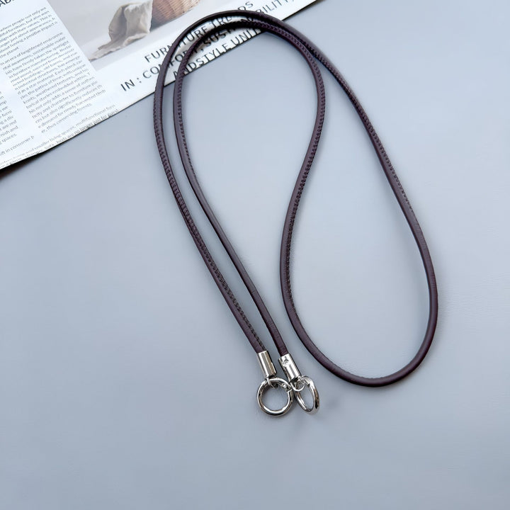 Premium Double-Ring Leather Lanyard Stornfield