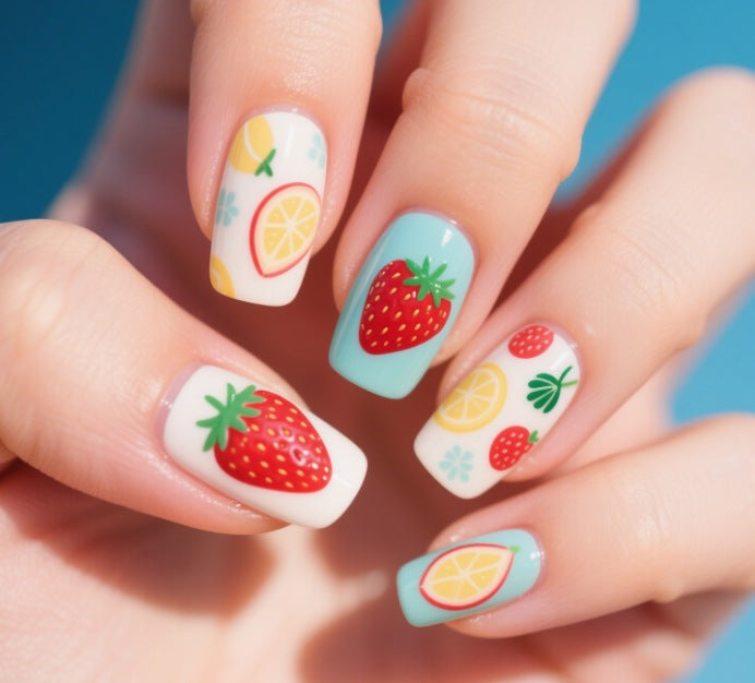 Artistic Fruit-Themed Nail Art Stornfield
