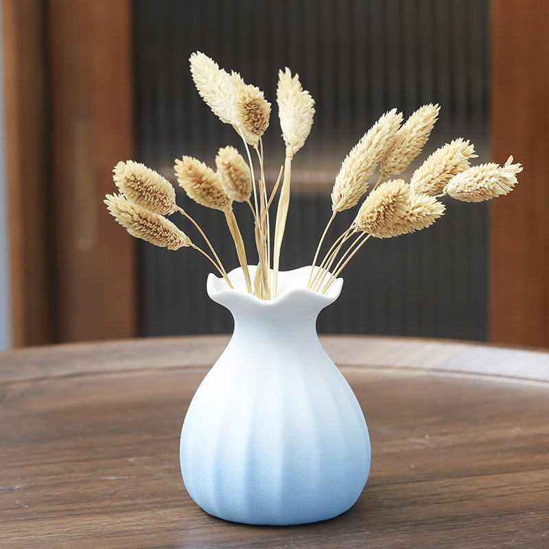 Geometric Faceted Ceramic Flower Vase Stornfeild