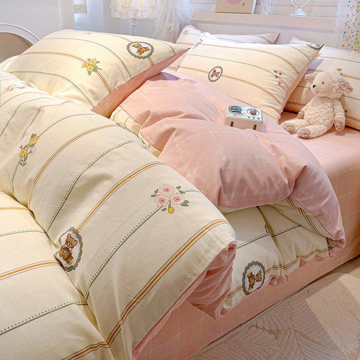 Elegant Textured Bed Linen Set