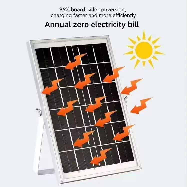 Ladies portable solar stand fan with digital control system Stornfield