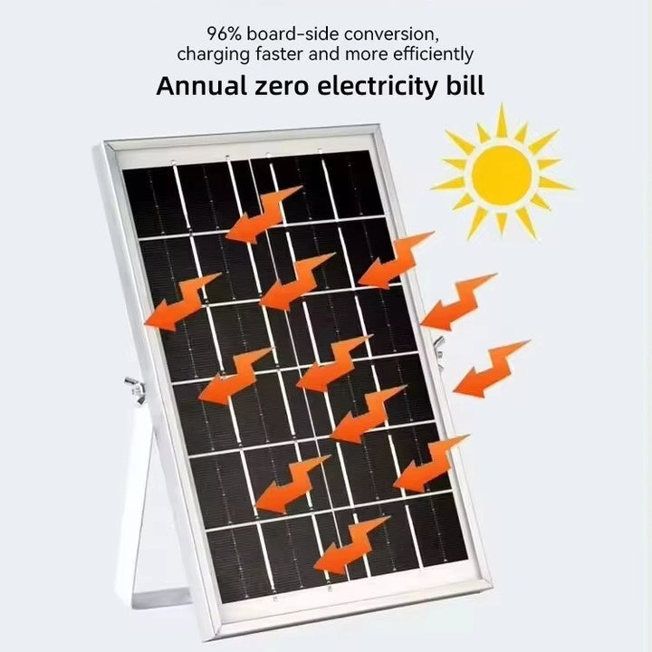 Ladies portable solar stand fan with digital control system Stornfield