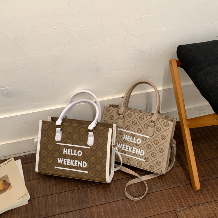 WoStylish Canvas Weekend Tote Bag Stornfield