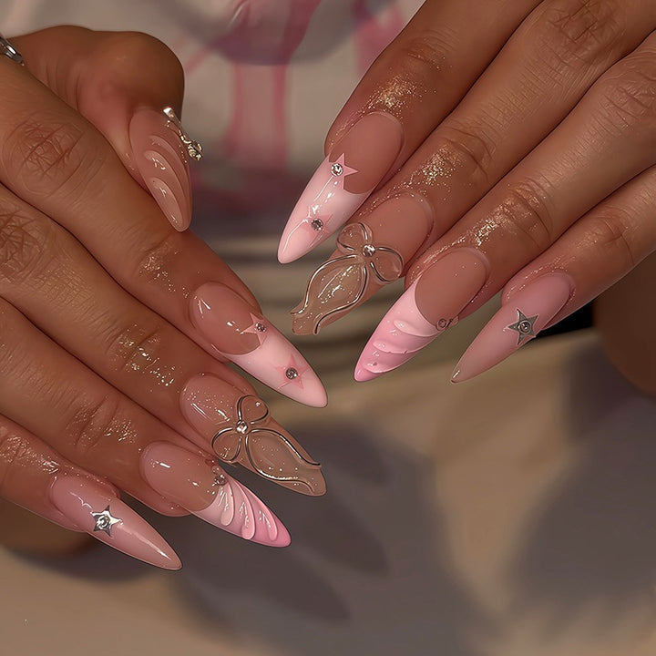 Artificial Art Nails with Elegant Decorations Stornfield