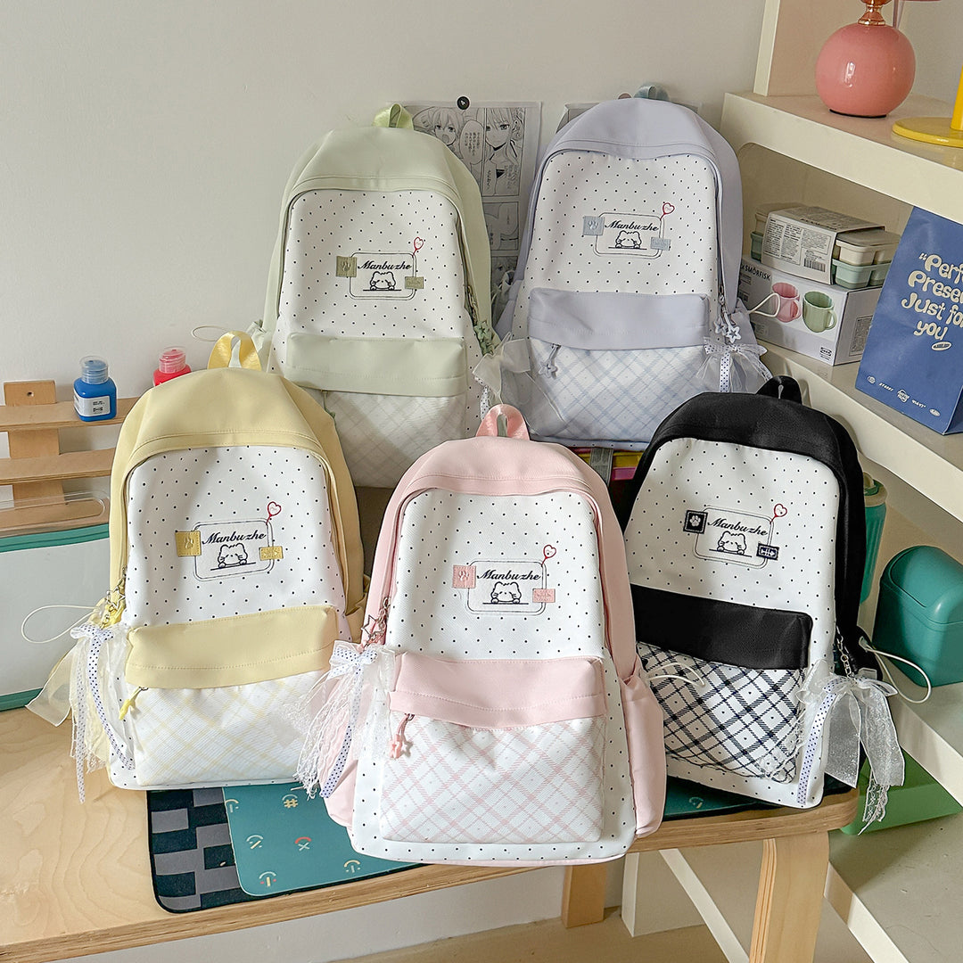 Playful Character-Embellished School Backpack Stornfield