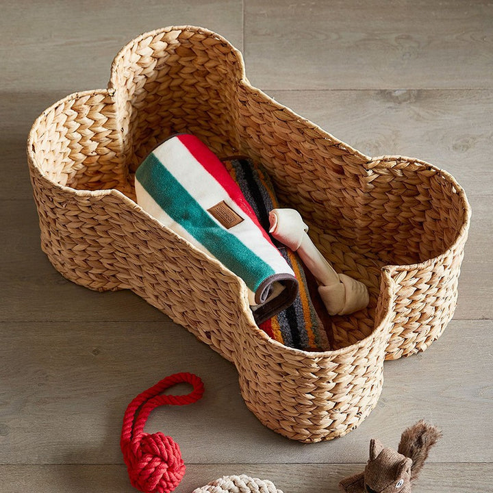 Decorative storage basket in bone design Stornfield