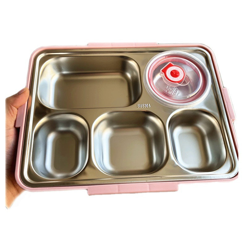 Multi-Compartment Stainless Steel Bento Box