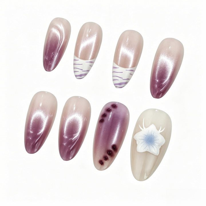 Creative artificial nails with floral design Stornfield