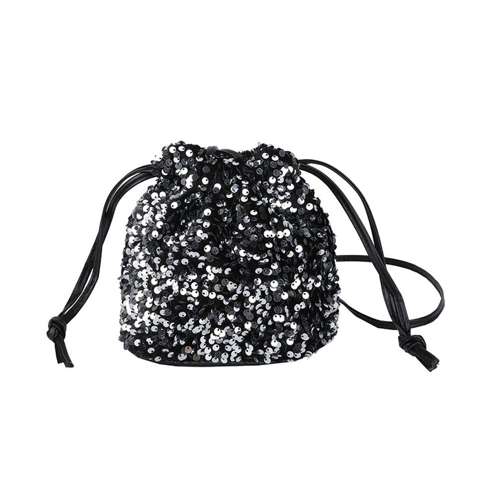 Glittery Sequin Drawstring Mini Bag Stornfield