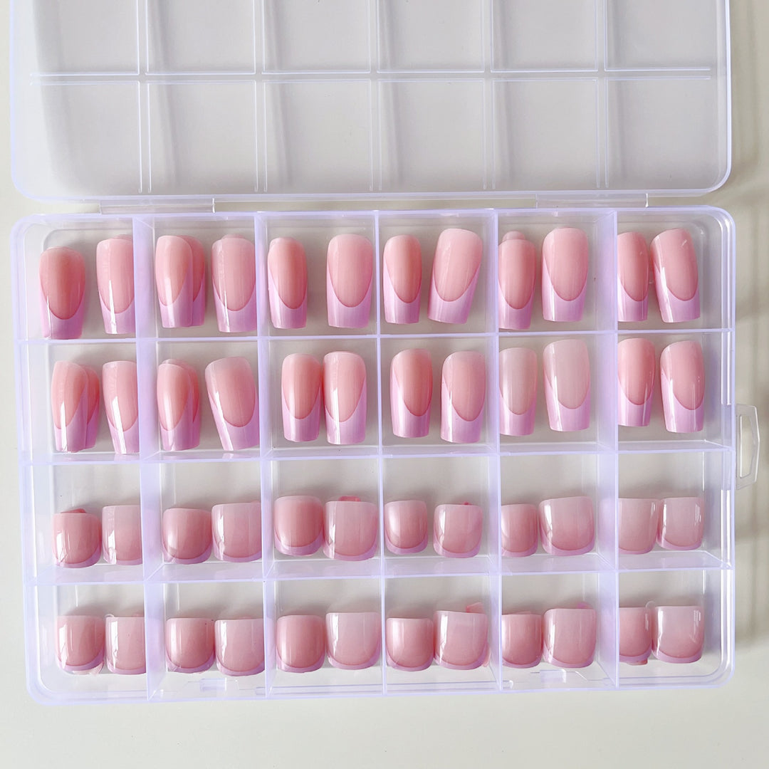 Artificial nail set with elegant gradient and high-gloss surface Stornfield