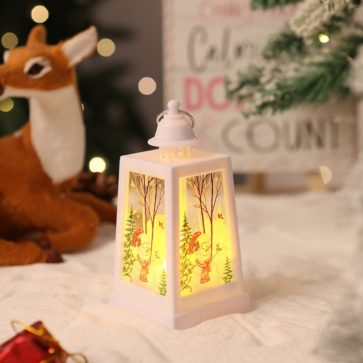 Decorative Christmas lantern with winter motifs Stornfield