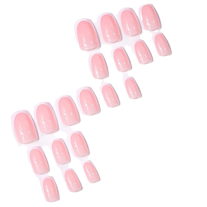 Elegant French Tip Press-On Nail Set Stornfield