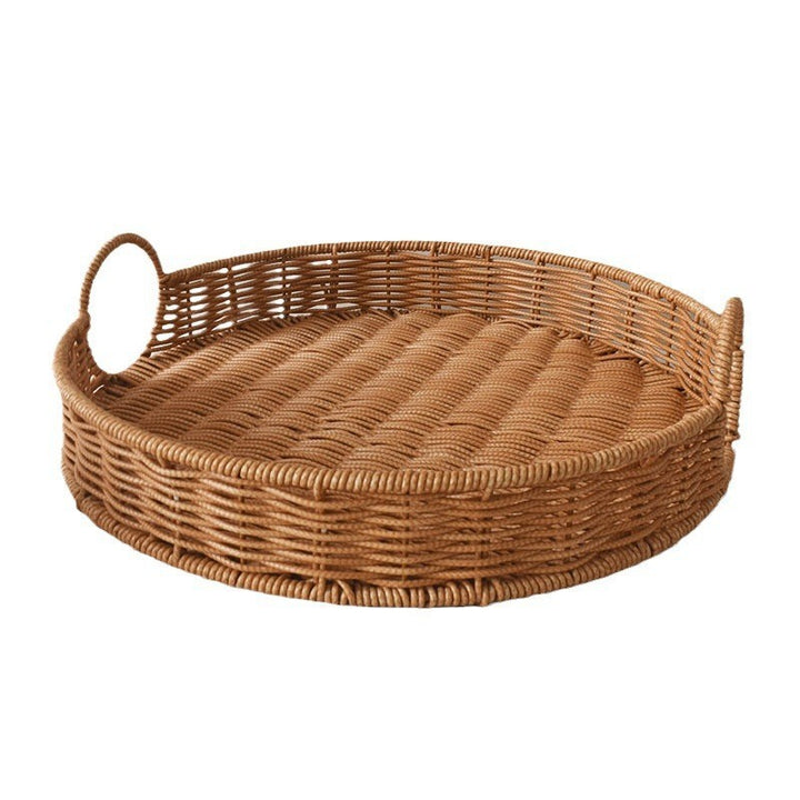 Round Rattan Serving Tray Stornfield
