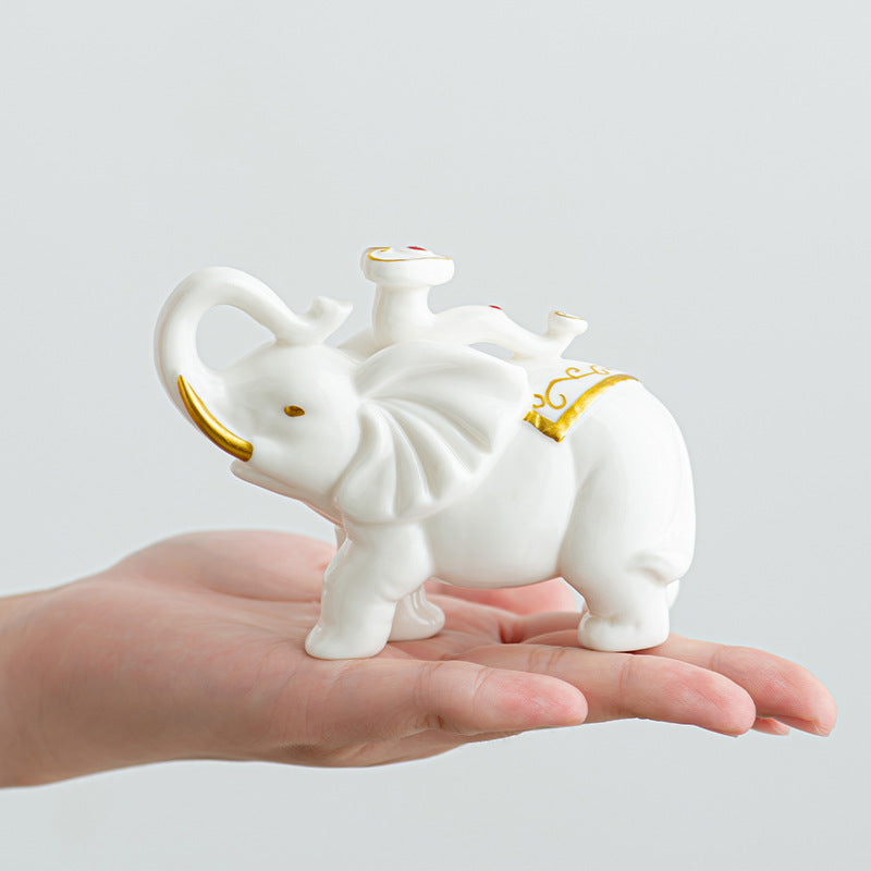 Elegant elephant figurine made of high-quality ceramic Stornfield