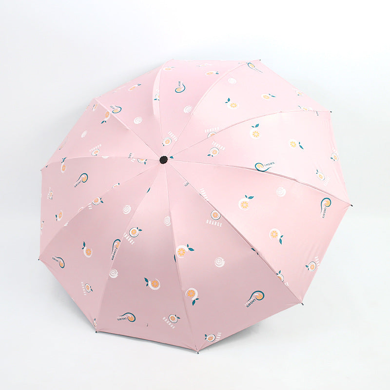 Ladies folding umbrella with cheerful motifs Stornfield