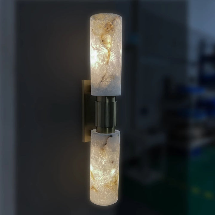 Elegant Alabaster Wall Sconce