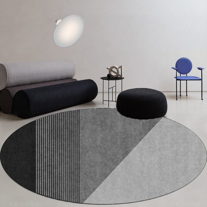 Round Geometric Pattern Area Rug Stornfield