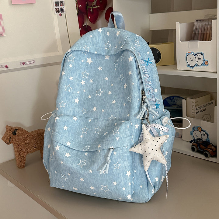 Stylish Star-Embellished Backpack Stornfield