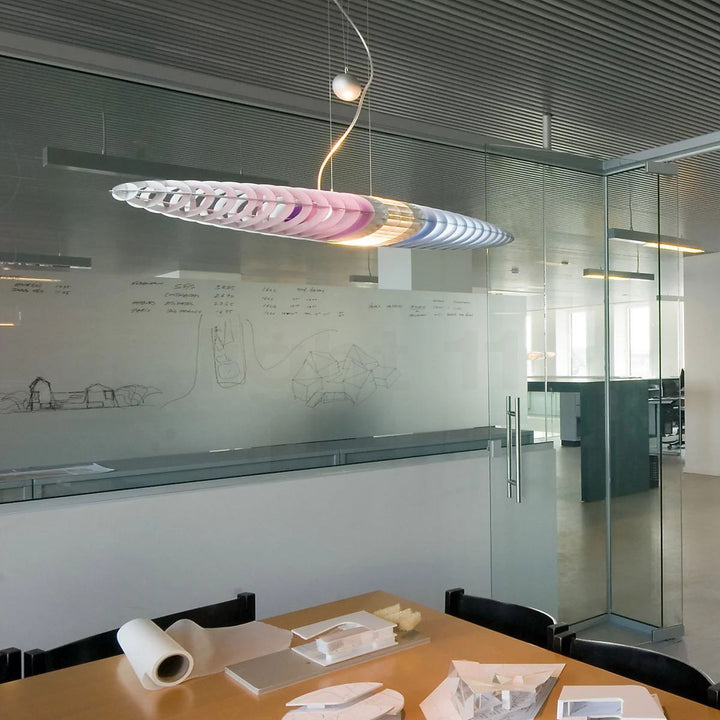 Sleek Abstract LED Chandelier