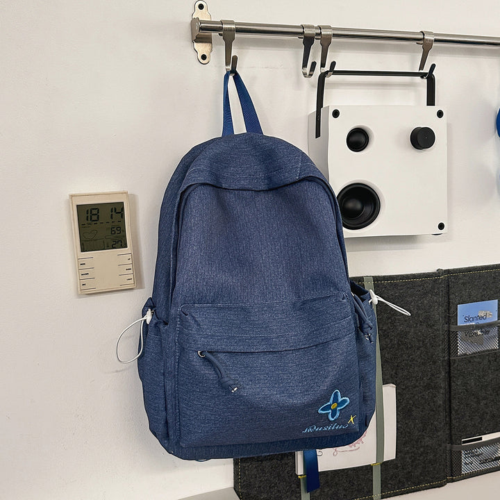 Casual Floral-Embroidered Backpack Stornfield