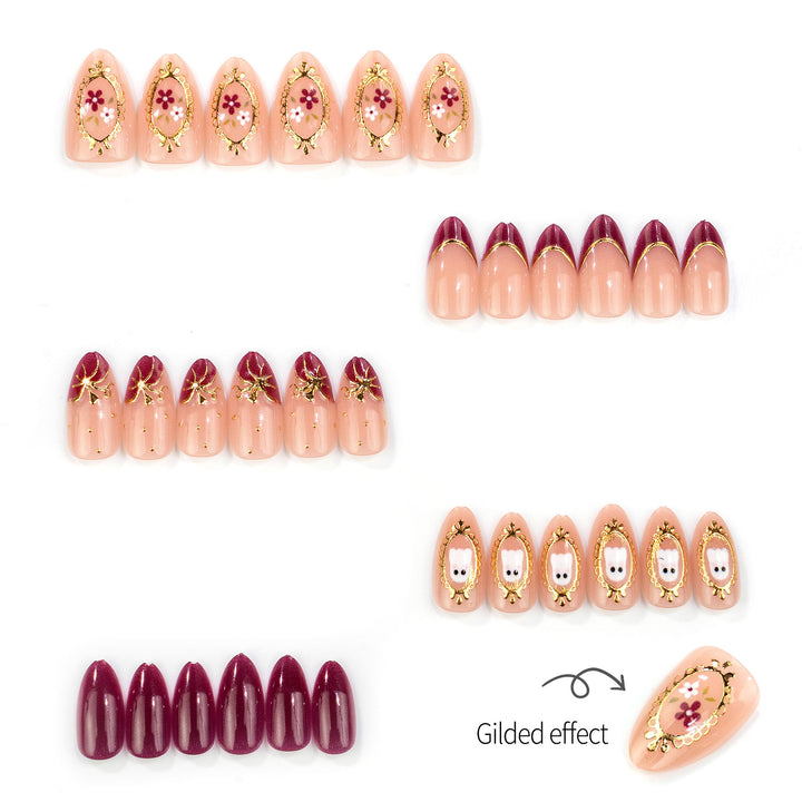 Decorative Halloween-Themed Press-On Nail Set