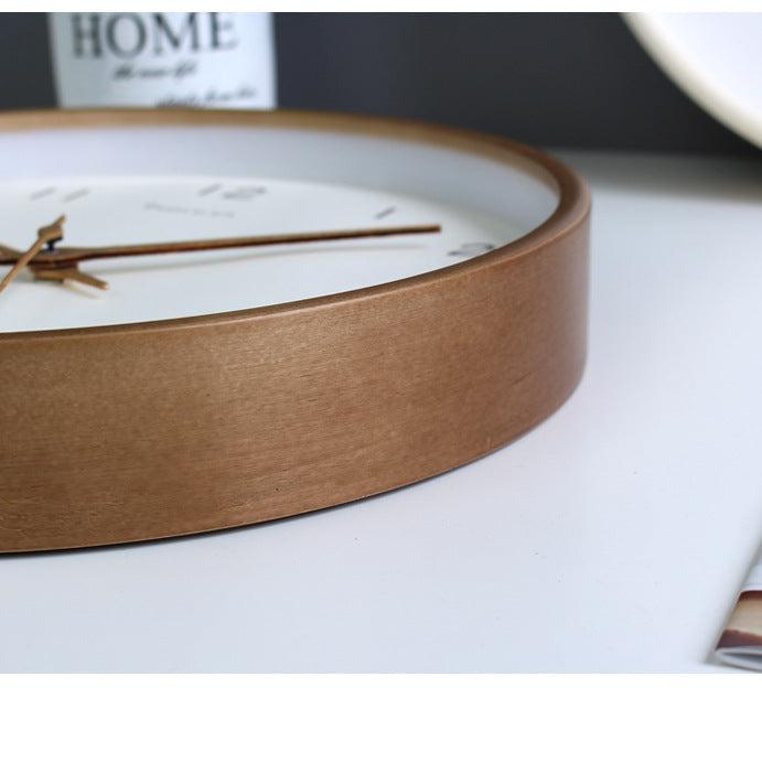 Stornfield | Simple Solid Wood Analog Wall Clock for Home – Timeless and Elegant!
