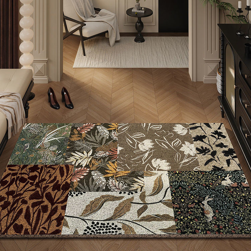 Artistic Floral Pattern Area Rug