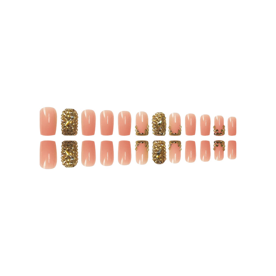 Glamorous Rhinestone-Embellished Nail Extensions Stornfield