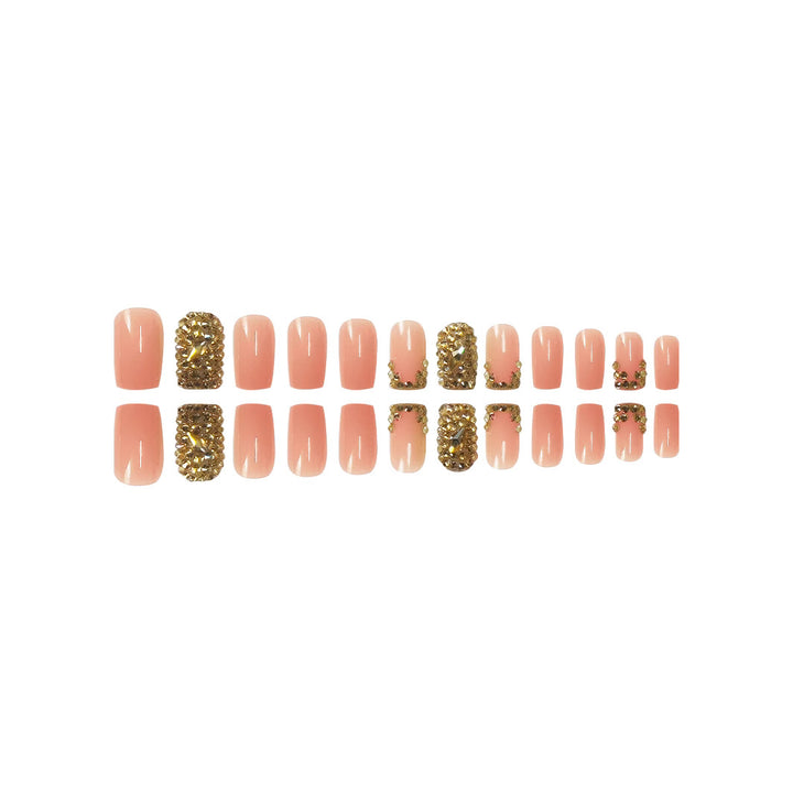 Glamorous Rhinestone-Embellished Nail Extensions Stornfield