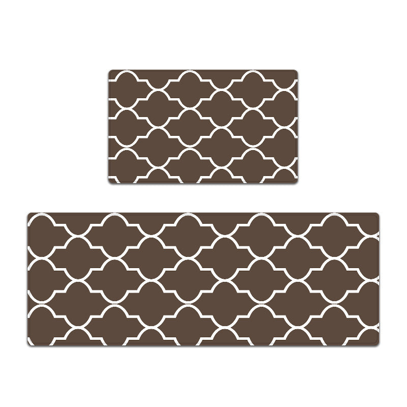 Elegant Textured Kitchen Mat Set Stornfield