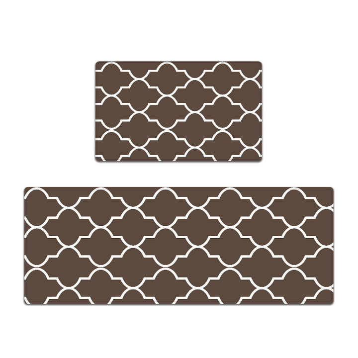 Elegant Textured Kitchen Mat Set Stornfield