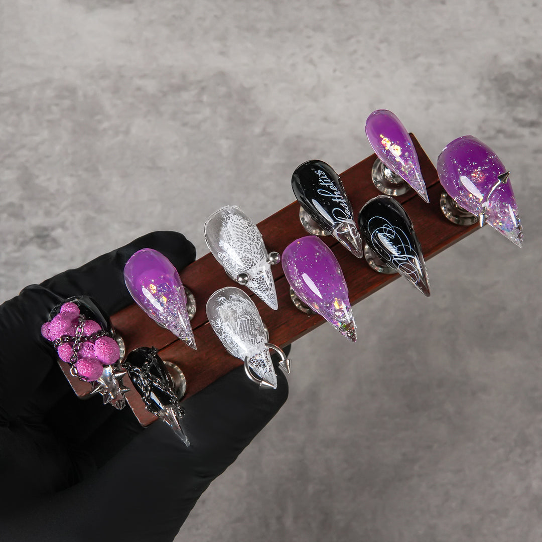Artistic Stiletto Nail Art Tips
