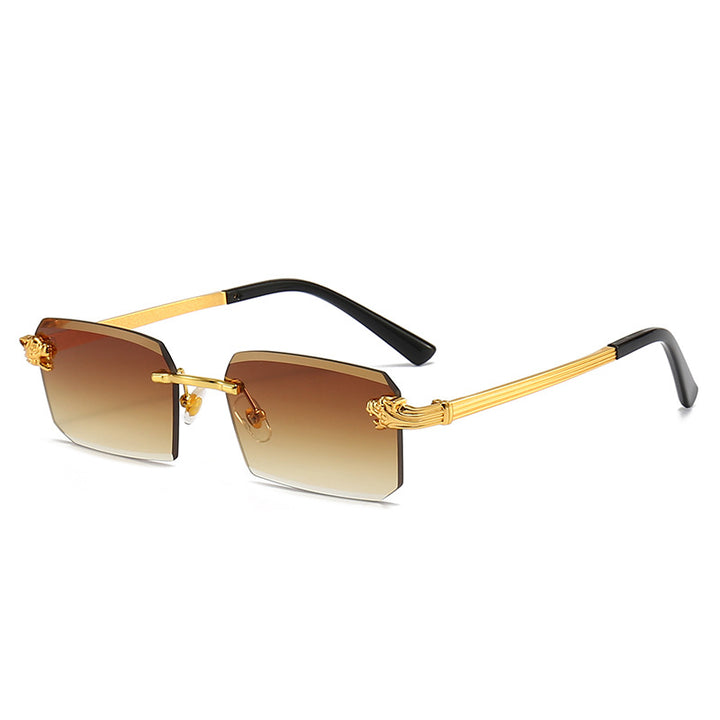 Ladies Fashion Sunglasses with Faceted Frame and Luxurious Accents Stornfield