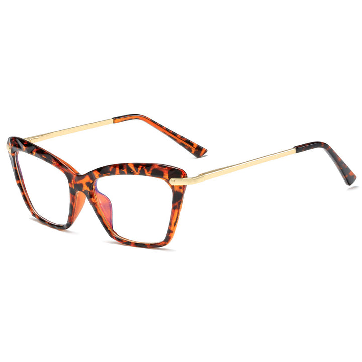 Women's fashionable oversized glasses with elegant metal frame Stornfield