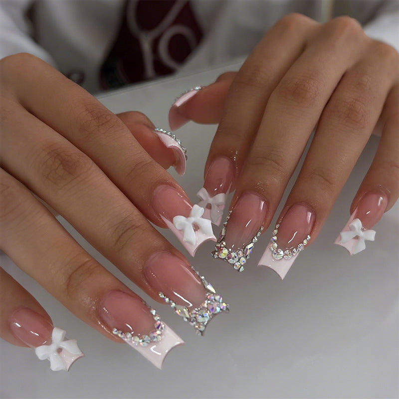 Decorative Rhinestone Press-On Nail Set Stornfield