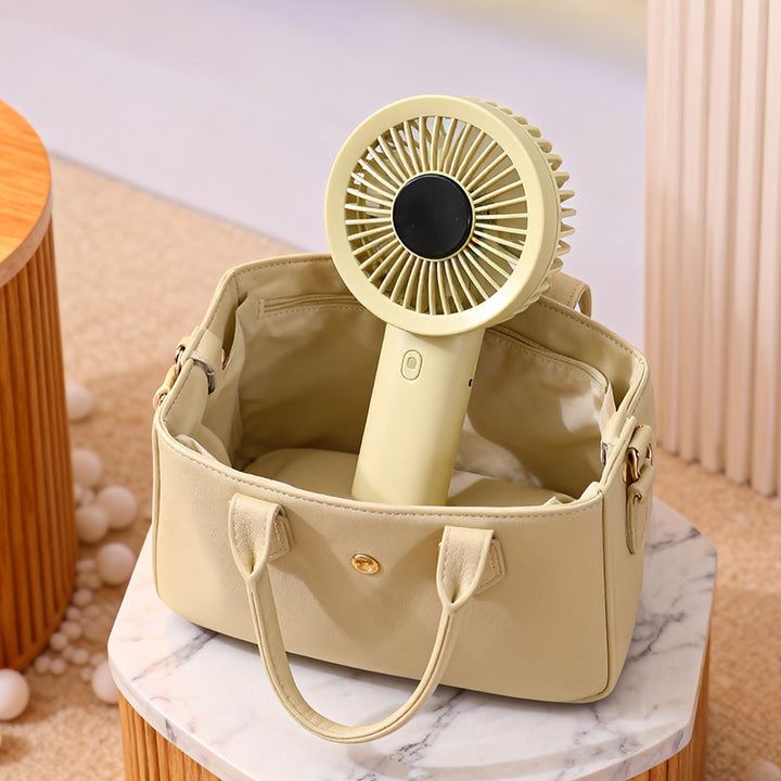Women Portable Hand Fan with Temperature Regulating Display Stornfield