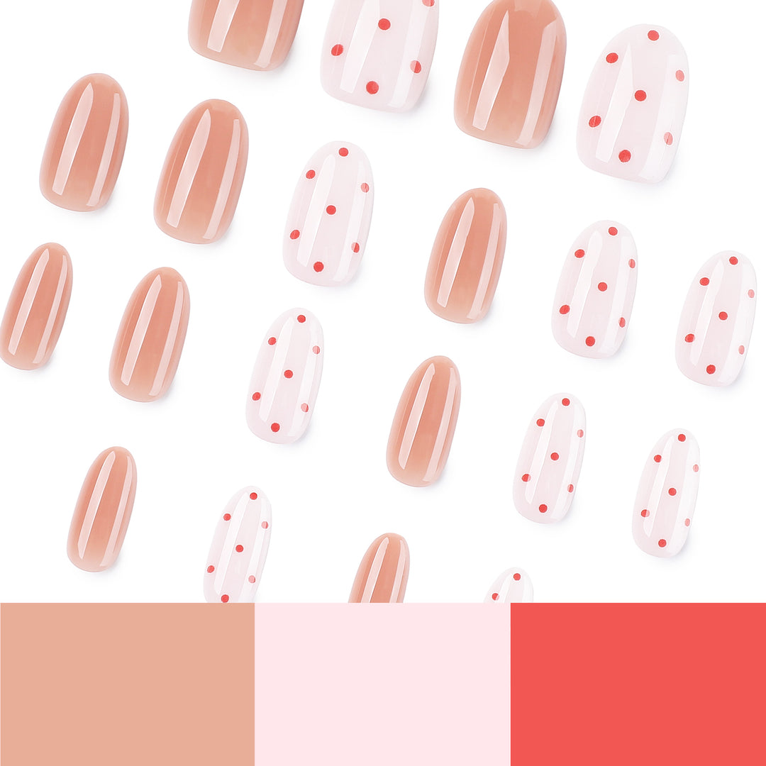 Artistic Nail Art with Delicate Dots and Gradient Stornfield