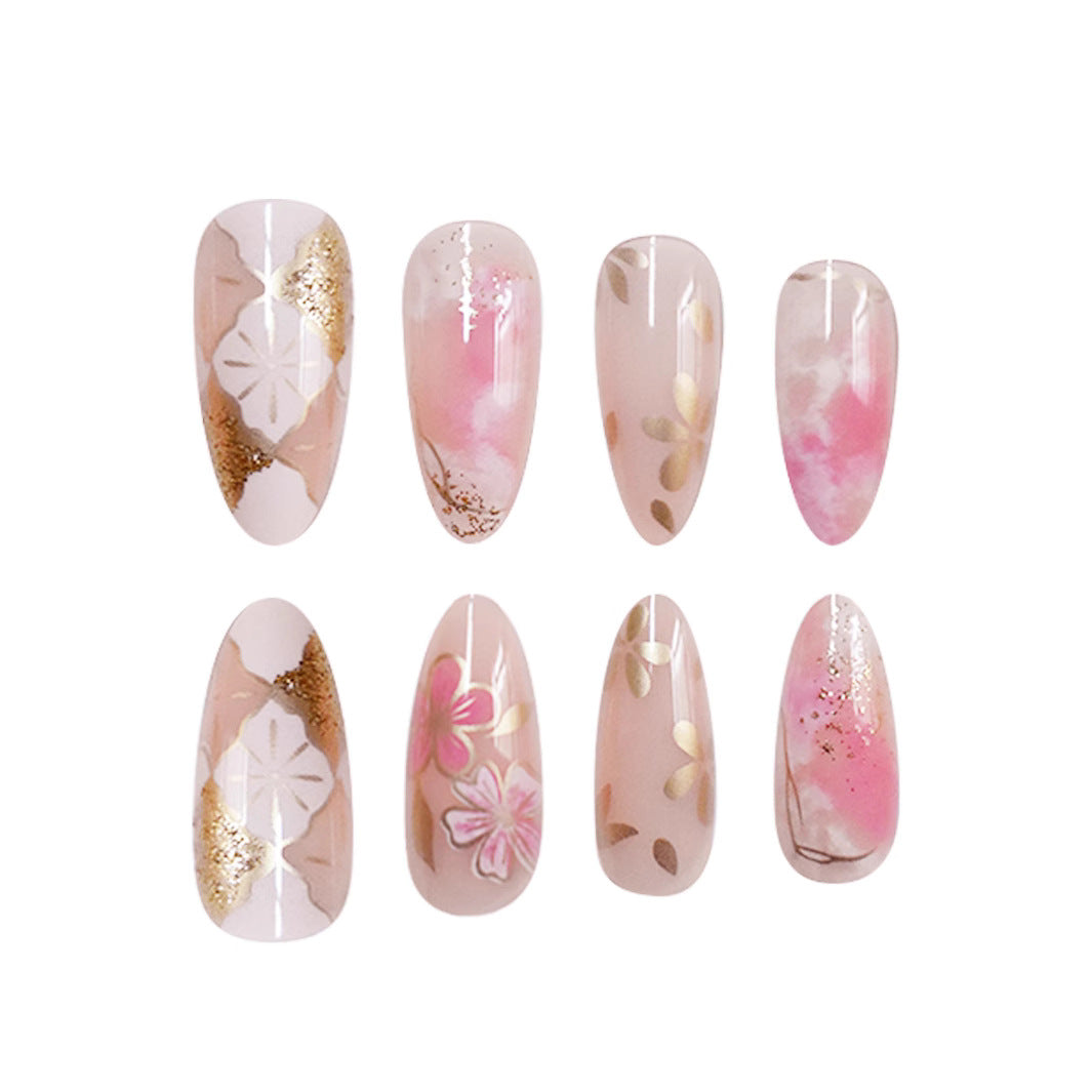 Floral Elegant Press-On Nail Art Set Stornfield