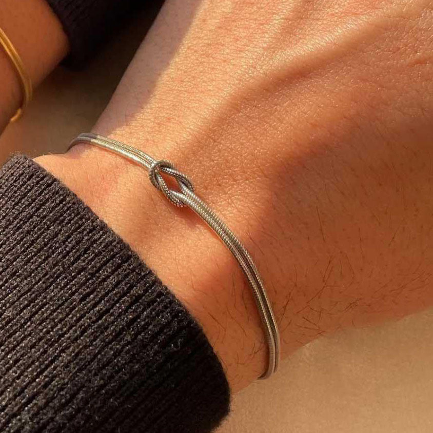 Elegant Dual-Strand Knot Bracelet Stornfield