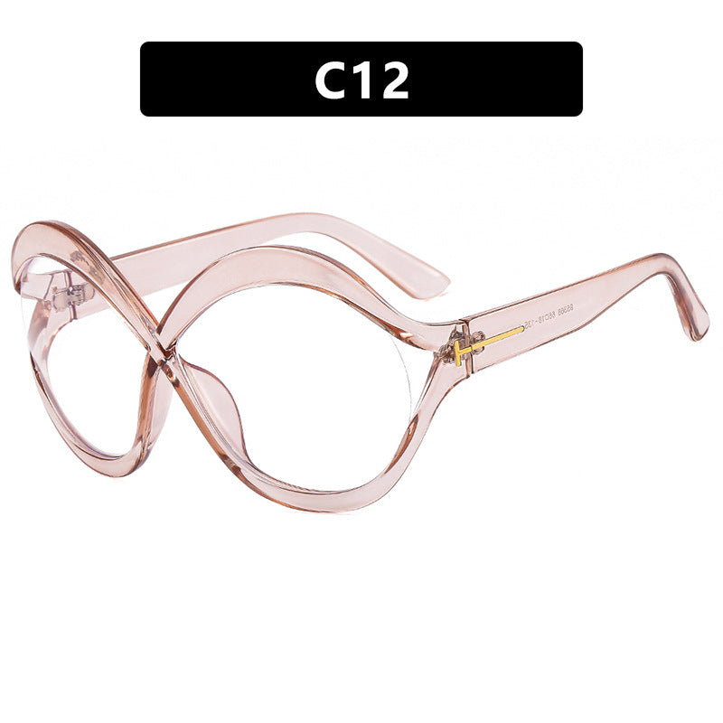 Women's extravagant Cat-Eye sunglasses with curved frame Stornfield