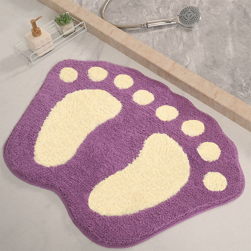 Fun Footprint Shaped Bath Mat Stornfield