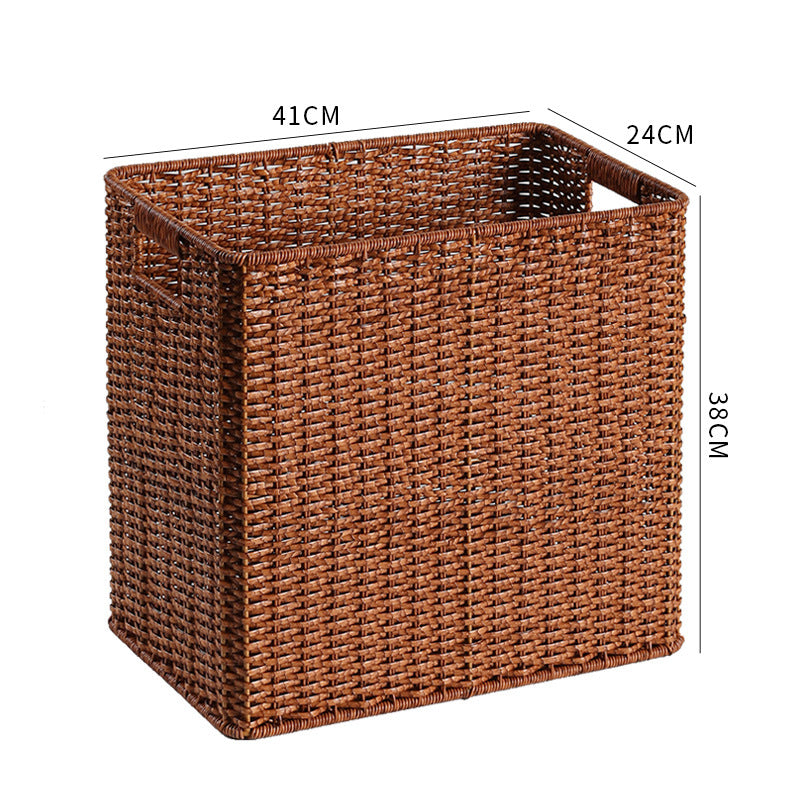 Large Woven Storage Bin with Ergonomic Cutout Handles Stornfield