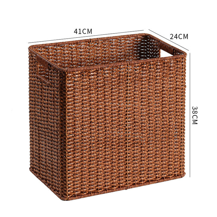 Large Woven Storage Bin with Ergonomic Cutout Handles Stornfield