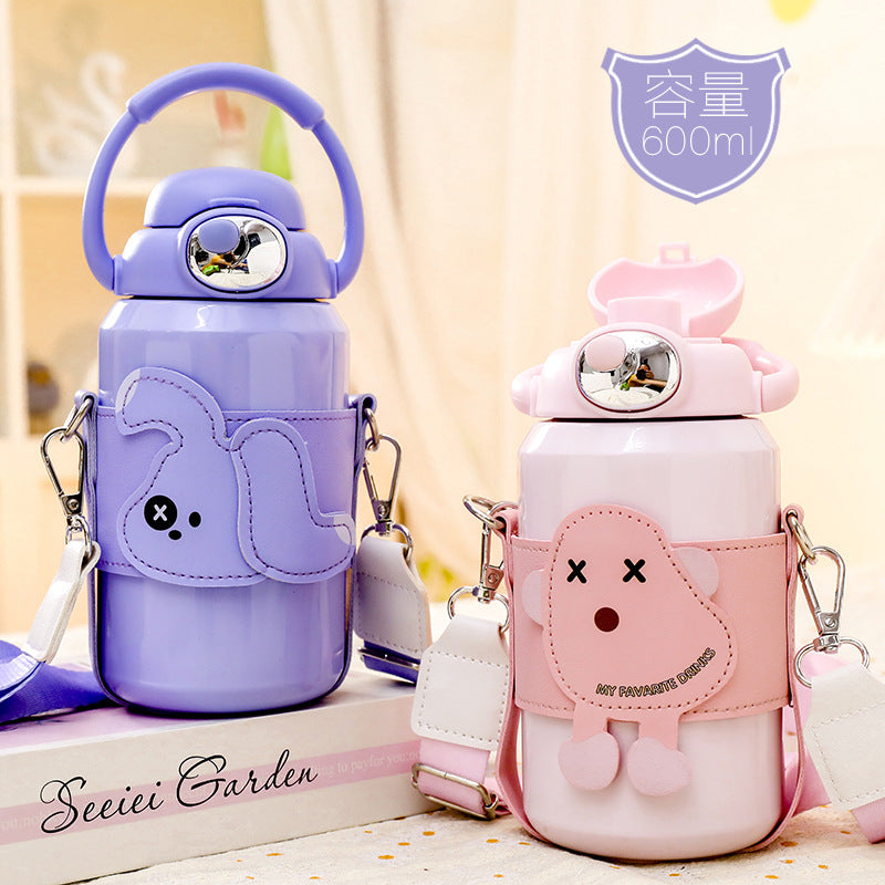 Women's Insulated Drinking Bottle with Practical Carrying System and Cute Design Stornfield