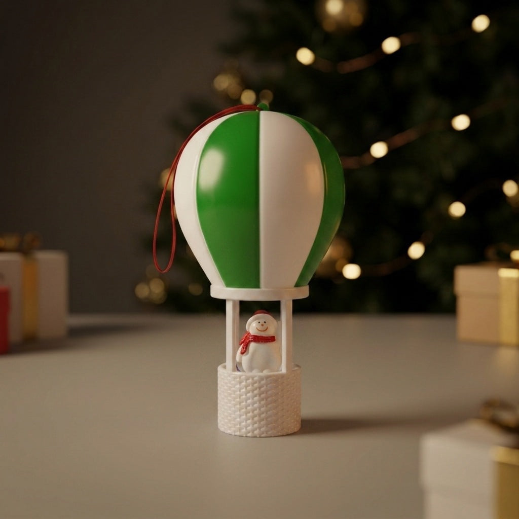 Santa Claus decoration figure in hot air balloon Stornfield