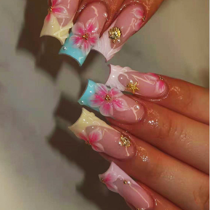 Floral Artisan Press-On Nail Set Stornfield